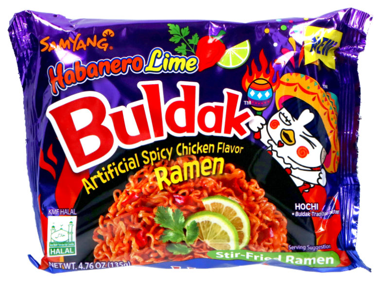 SAMYANG HABANERO LIME BULDAK CHICKEN RAMEN NOODLES 140G