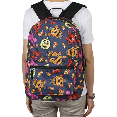 FIVE NIGHTS OF FREDDY CHARACTERS AOP LAPTOP BACKPACK
