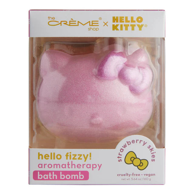 THE CREME SHOP - HELLO KITTY 3D AROMATHERAPY FIZZY BATH BOMB - STRAWBERRY SKIES AROMA