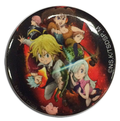 THE SEVEN DEADLY SINS - KEY ART BUTTON 1.25"