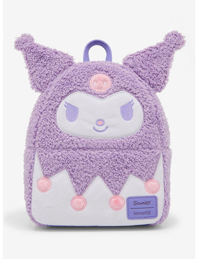 Loungefly Kuromi Pastel Fuzzy Mini Backpack