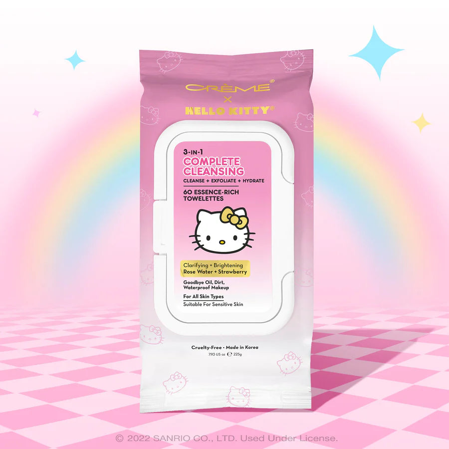 THE CREME SHOP X HELLO KITTY - 3 IN 1 COMPLETE CLEANSING TOWELETTES