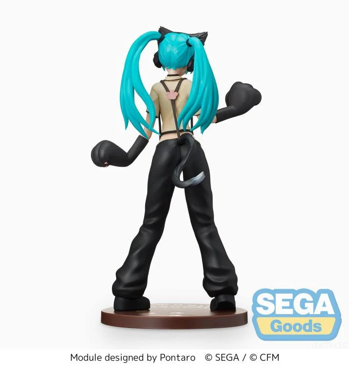 Hatsune Miku Project DIVA Arcade Future Tone Hatsune Miku (Kitty Cat) Super Premium Figure - Sega