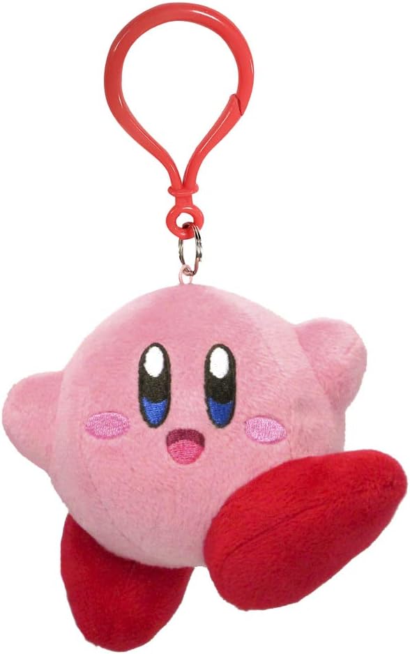 Plush:Little Buddy Kirby Jumping Pose Dangler Plush, 3.5"