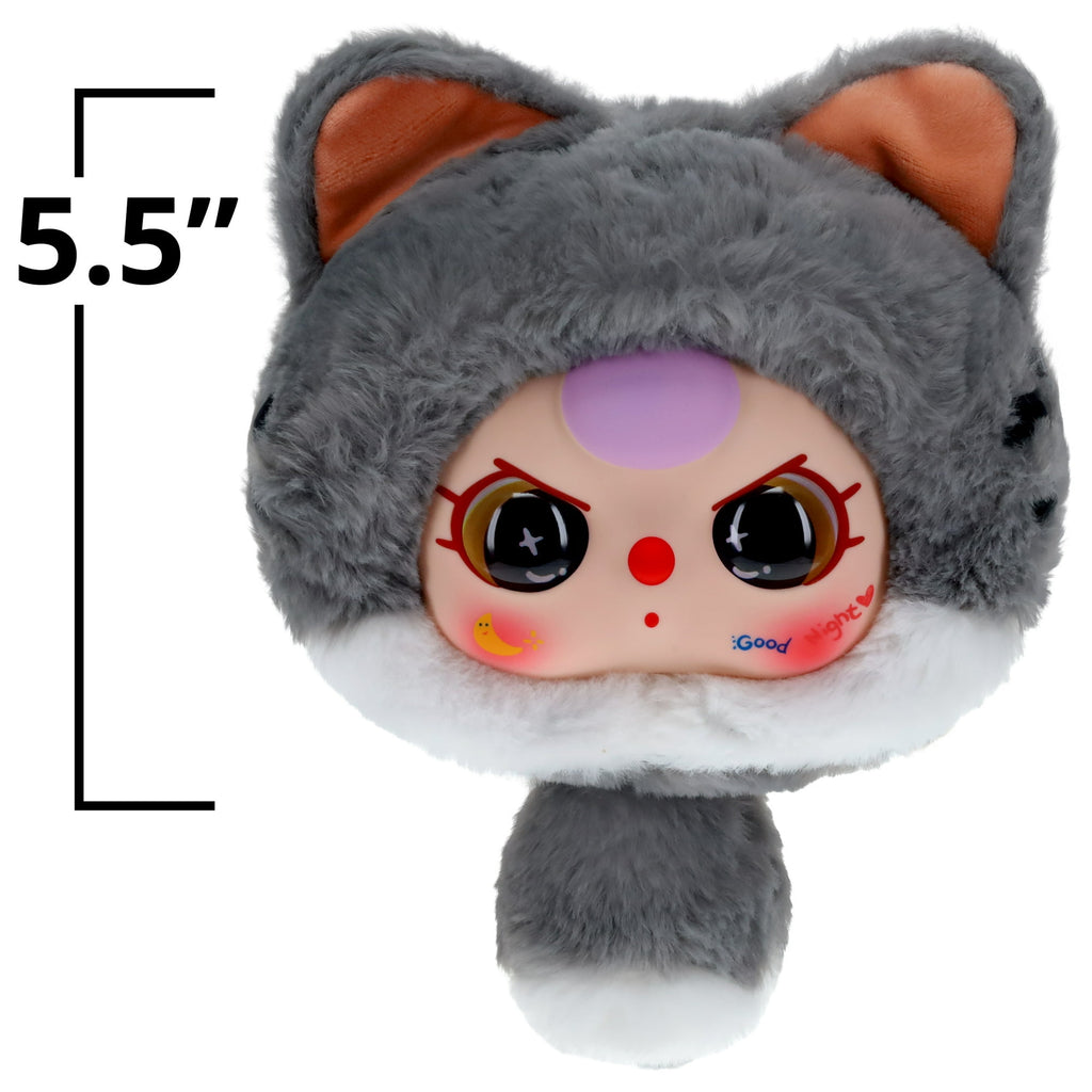 Baby Three Collectible Mystery Plush - Blind Box Surprise Toy - Fortune Cat - Zipper Bag Plush Collection - Includes 1 Random Character