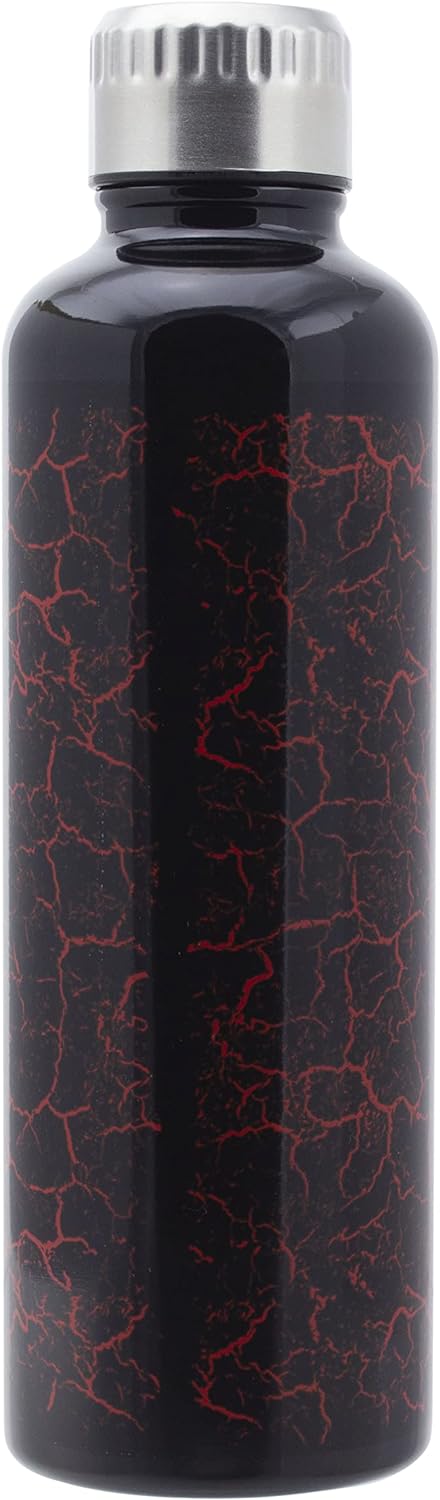 Paladone Stranger Things Hellfire Club Metal Water Bottle -Stainless Steel Waterbottle with Lid 16 fl oz