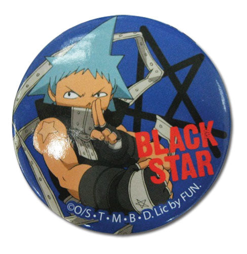 SOUL EATER BLACK STAR BUTTON