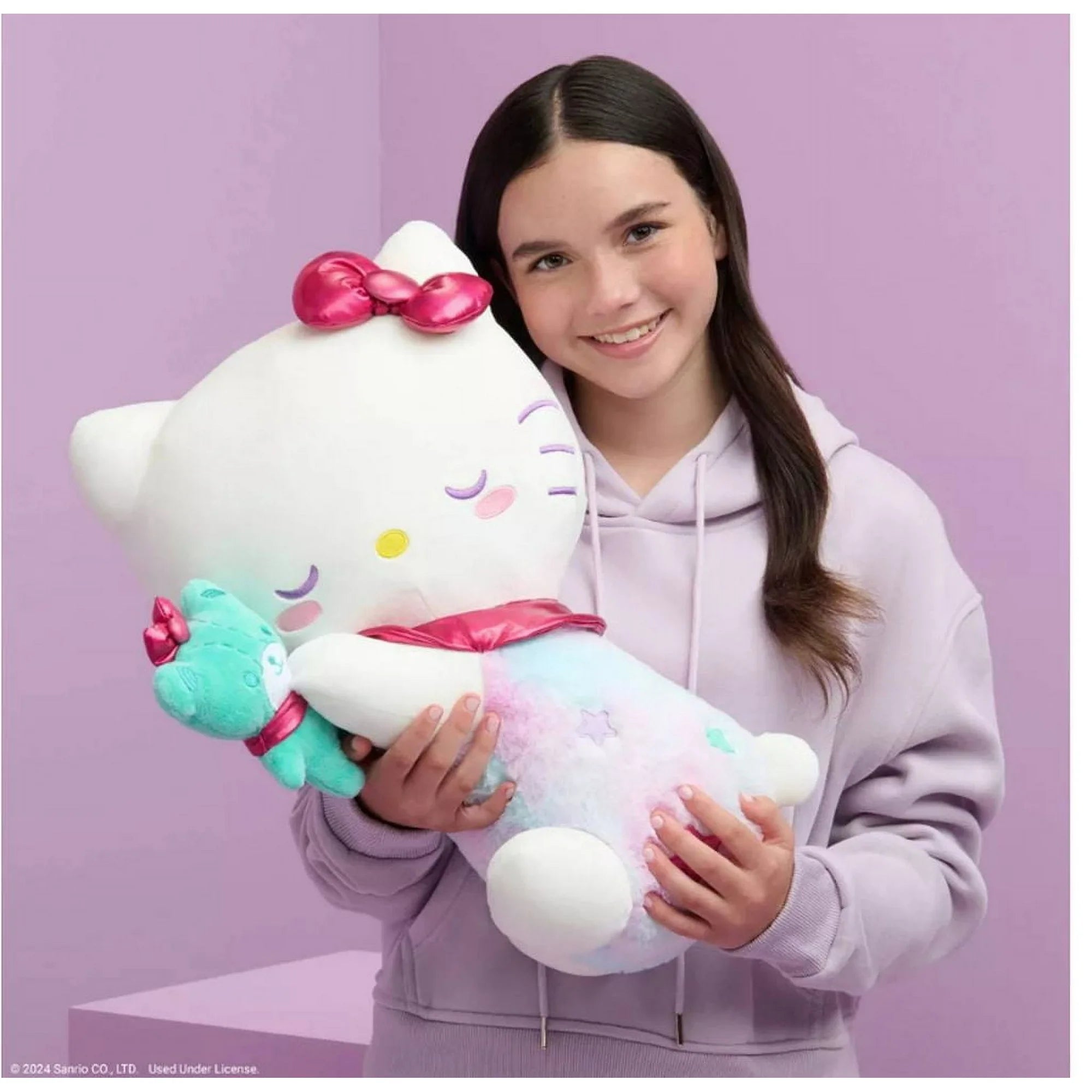 Hello Kitty Kids' 18" Sleeping Plush Stuffed Animal Toy