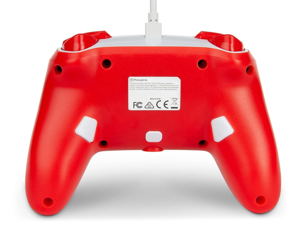 PowerA Enhanced Wired Controller for Nintendo Switch - Mario Red/White,