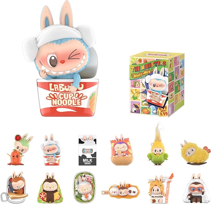 POP MART The Monsters Wacky Mart Series Blind Box Figures, Random Design Action Figures