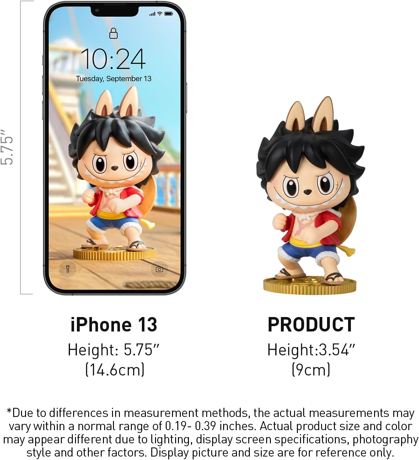 POP MART The Monsters × One Piece Series Figures Blind Box Figures, Random Design