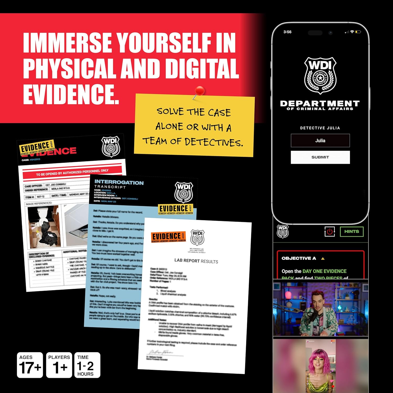 What DO You Meme? Who Killed Mia — A Modern Murder Mystery Game True Crime Solving Games for Adults, Find Out who Killed Influencer Mia Star, for True Crime Fans