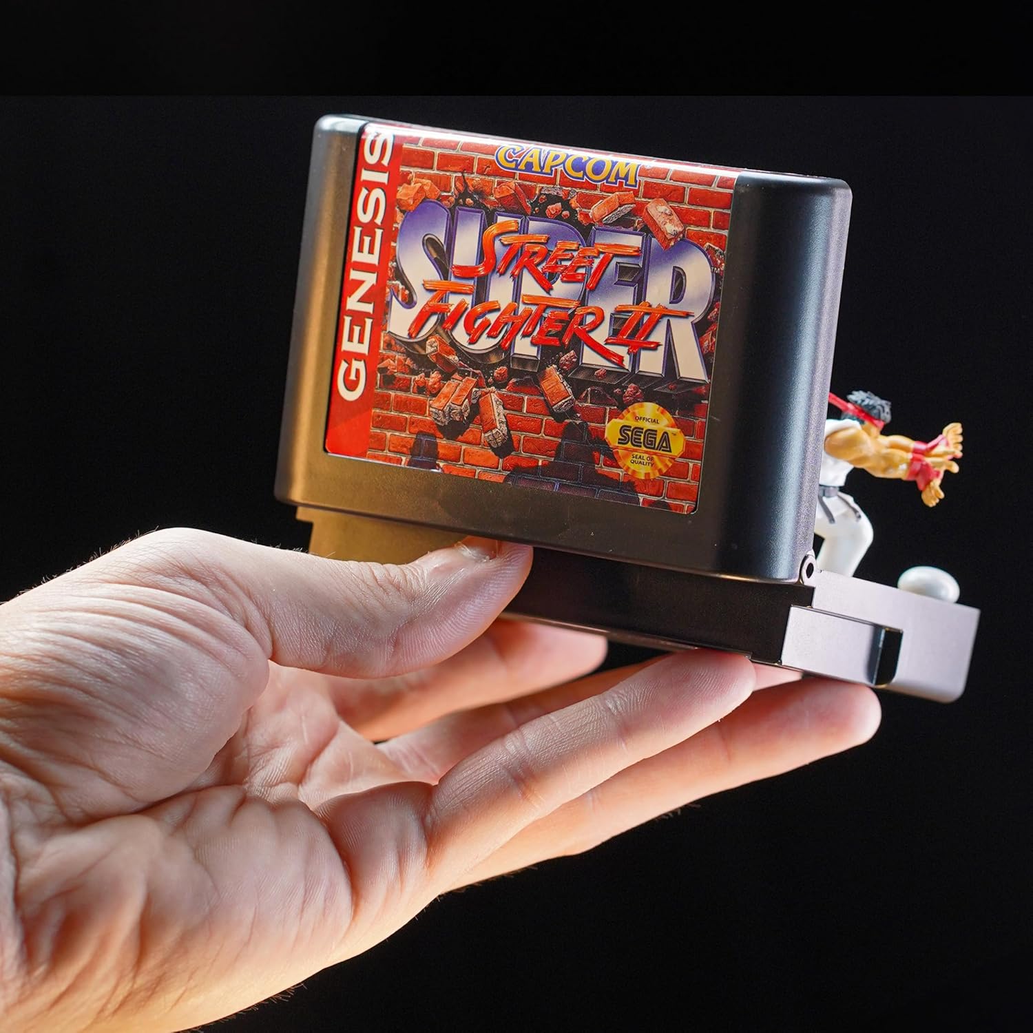 Street Fighter II Sega Genesis Console Heroes Ken Stage Diorama Mini Diorama