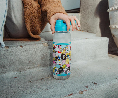 Silver Buffalo Sanrio Hello Kitty and Friends Plastic Water Bottle With Screw-Top Lid