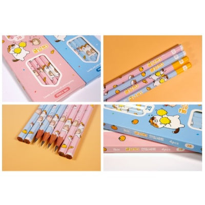 ORANGE CAT PENCIL SET 8 PIECE SET