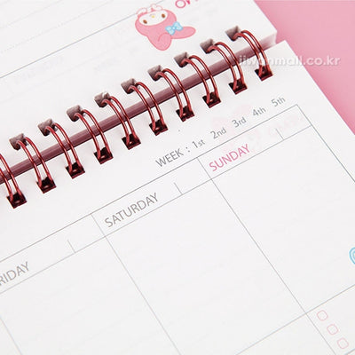 SANRIO CHARACTERS PP DESK WEEKLY PLANNER