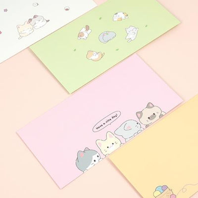 DAY OF A CAT ENVELOPE SET of 3