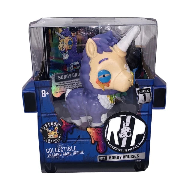 MGA Entertainment R.I.P. Rainbows in Pieces Gnarly, Messed Up Unicorn Character Bobby Bruises