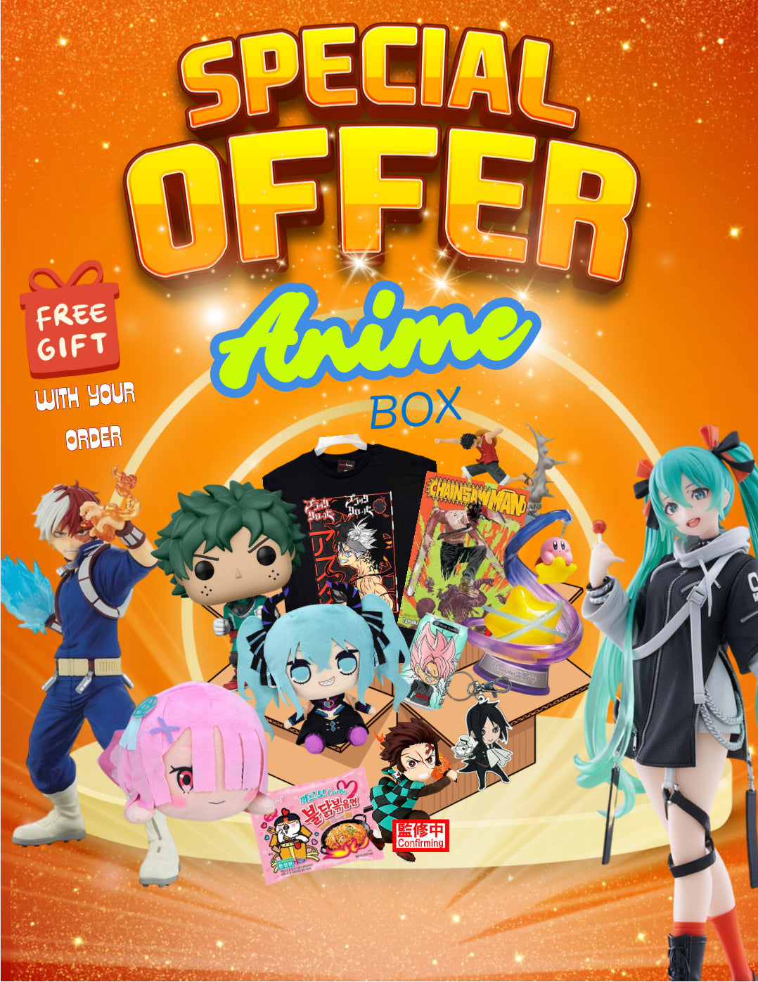 Anime Box- Limited Time-Free gift included