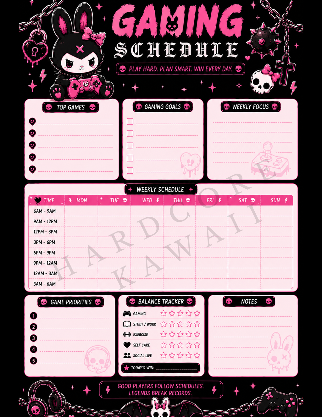 Customized Digital Planner Bundle Printable