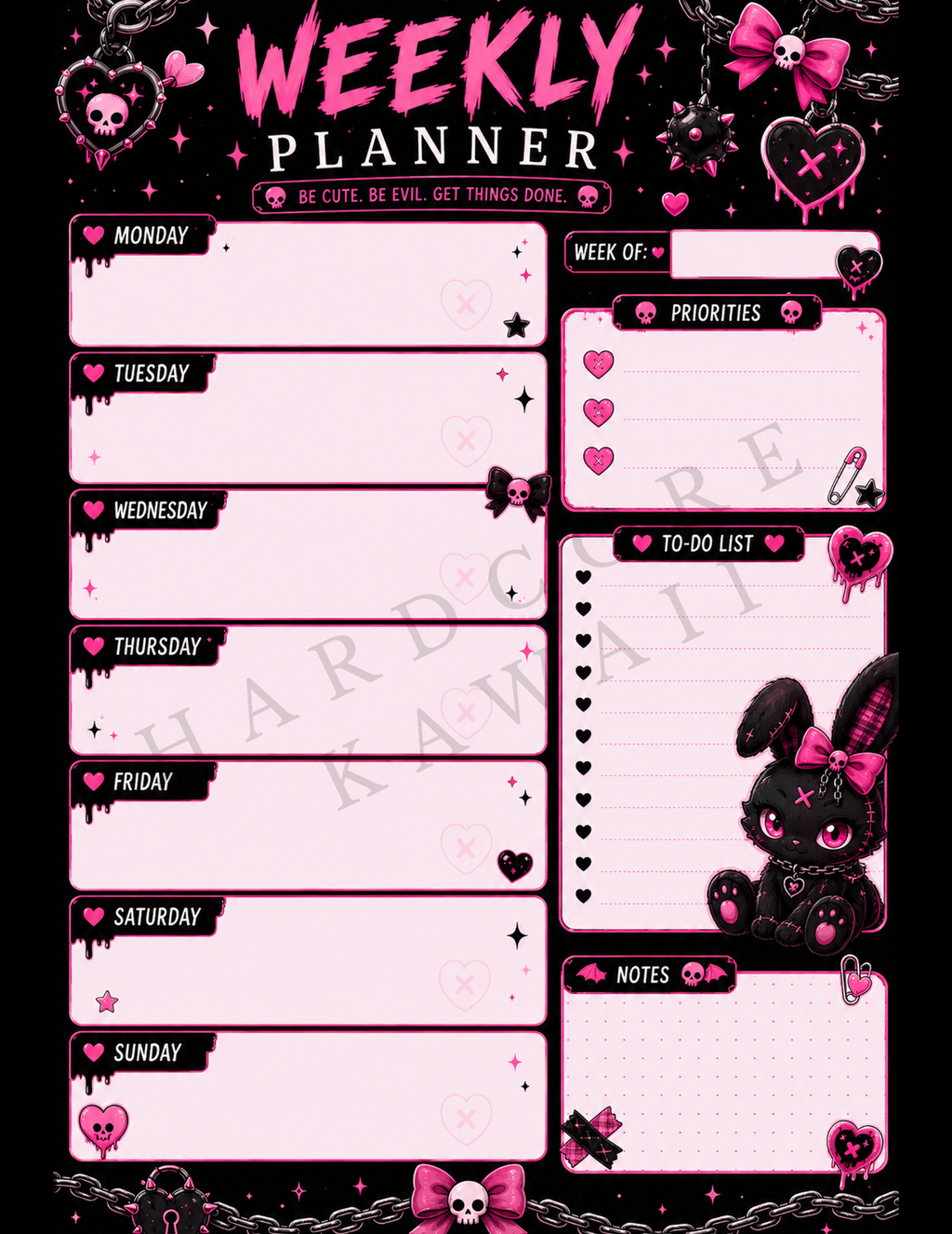 Customized Digital Planner Bundle Printable
