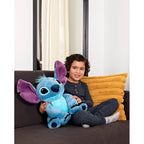 Big Lilo and Stitch Kids Stitch Bedding Plush Cuddle and Decorative Pillow Buddy, 100% Polyester, Blue, Disney