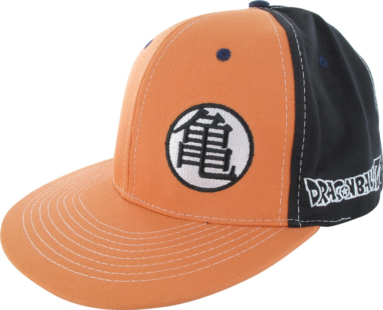 Dragon Ball Z Logo Black and Orange Snapback Hat