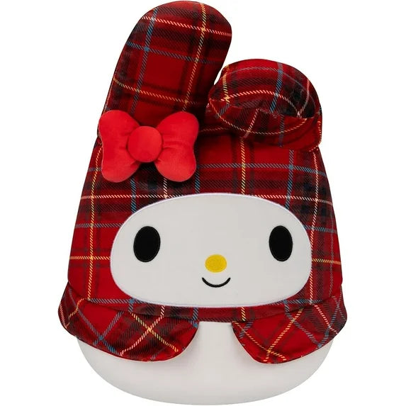 Squishmallows Original Sanrio 10-Inch Red Plaid My Melody Plush - Large Ultrasoft Official Jazwares Plush