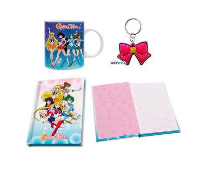 Sailor Moon Three Piece Gift Set Journal Keychain Mug