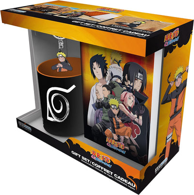 ABYSTYLE Naruto Shippuden Gift Set Includes Jouranl, Ceramic Coffee Tea Mug & Keychain