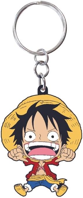 ABYSTYLE One Piece Monkey D. Luffy Red Gift Set Includes Mug, Hardcover Notebook, and Keychain