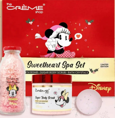 The Crème Shop Sweetheart Spa Set Candy Cane Scent Disney