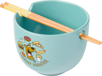 Scooby-Doo Scooby Ceramic Ramen Noodle Rice Bowl with Chopsticks