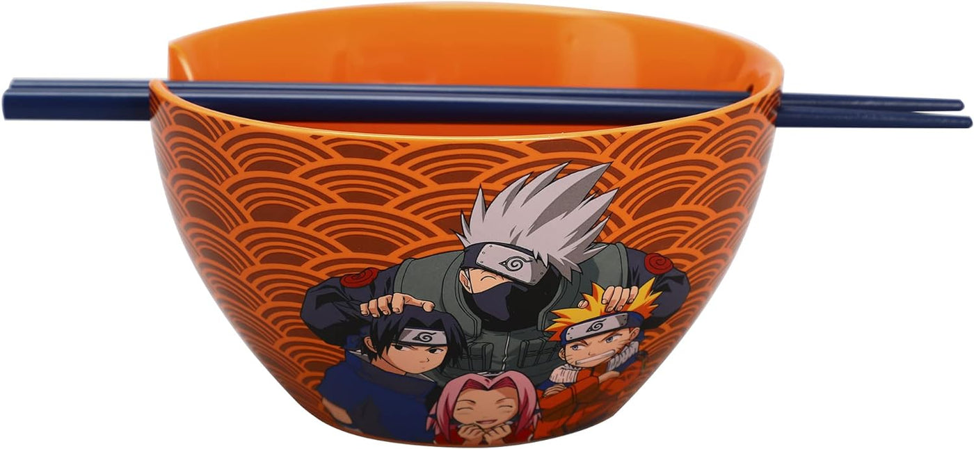 Naruto Anime Heroes 20 oz Ramen Bowl With Chopsticks