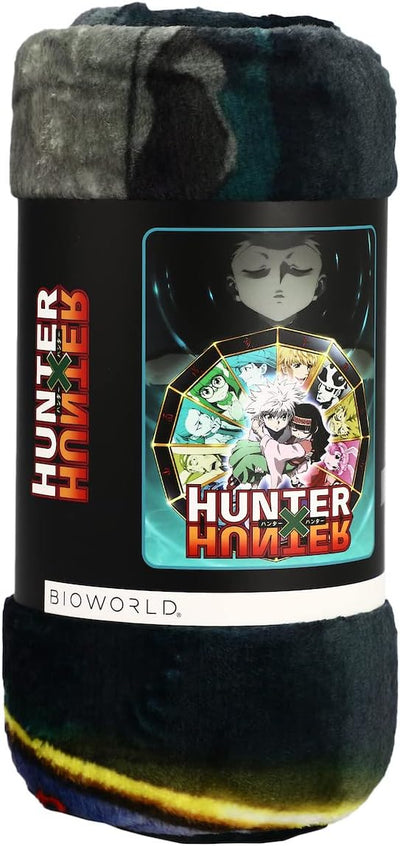 Hunter X Hunter Character Wheel Poster Art Digital Print Throw Blanket