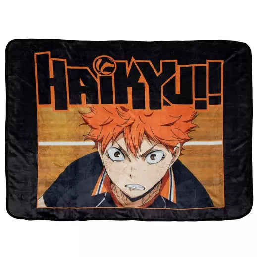 Haikyu Anime Cartoon Shoyo Hinata Character Fleece Throw Blanket