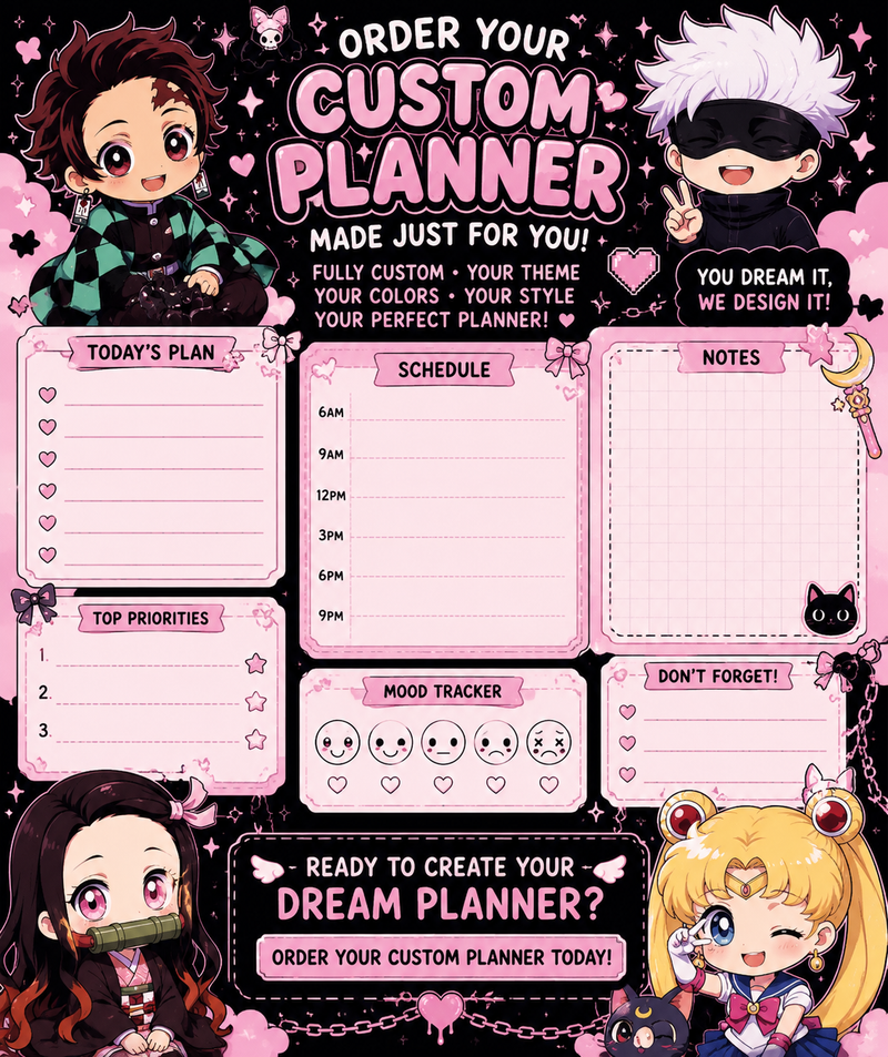 Customized Digital Planner Bundle Printable
