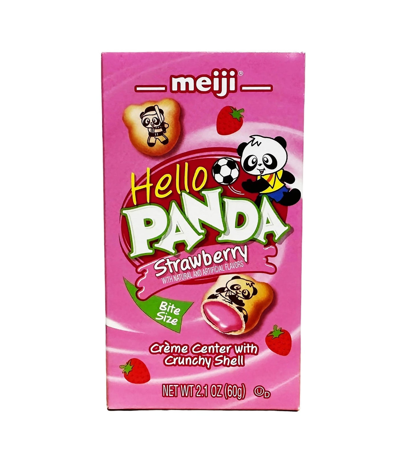 Meiji - Hello Panda Biscuits with Strawberry Flavored Filling 60g