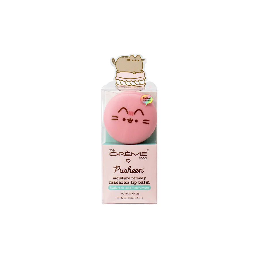 THE CREME SHOP - PUSHEEN STRAWBERRY DREAM MOISTURE REMEDY MACARON LIP BALM