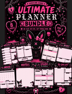 Hardcore Kawaii Digital Planner Bundle Printable