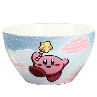 Kirby Star Wand Ceramic Ramen Bowl With Plastic Chopsticks