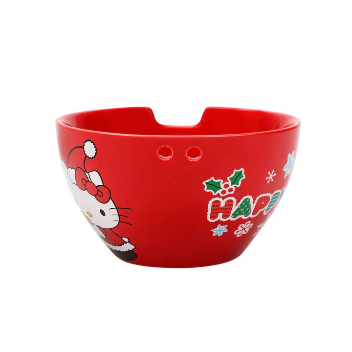 Hello Kitty Happy Holidays 20 Oz Red Ramen Bowl