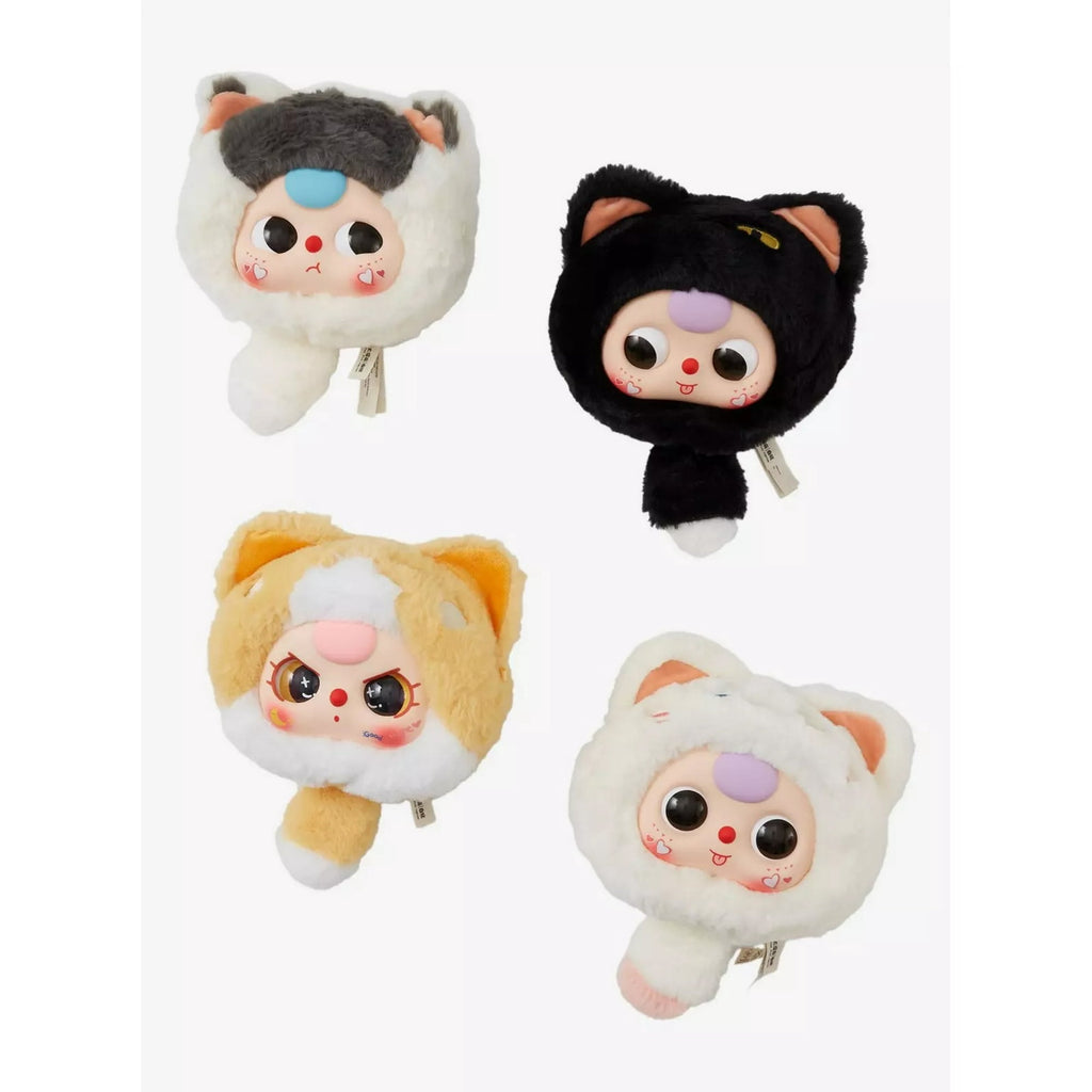 Baby Three Collectible Mystery Plush - Blind Box Surprise Toy - Fortune Cat - Zipper Bag Plush Collection - Includes 1 Random Character