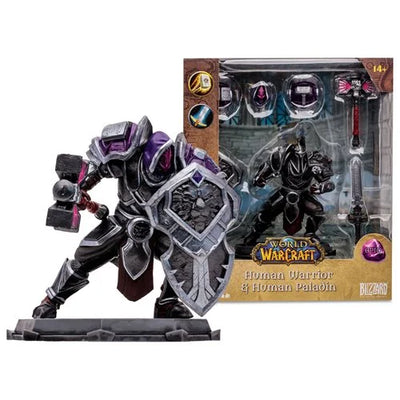 World of Warcraft Wave 1 Human Warrior Paladin Epic 1:12 Scale Posed Figure