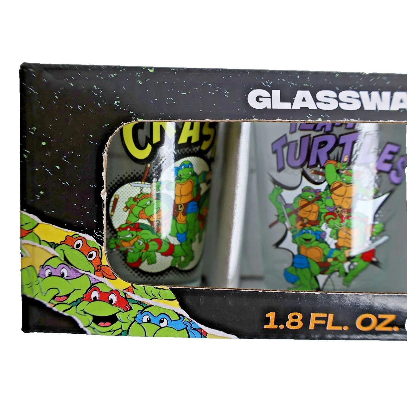 Teenage Mutant Ninja Turtles 1.5oz Glassware Set of 4 – TMNT Shot Glass Set