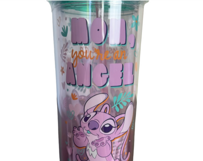 Disney Stitch “Mom You’re An Angel” 20 Ounce Travel Tumbler