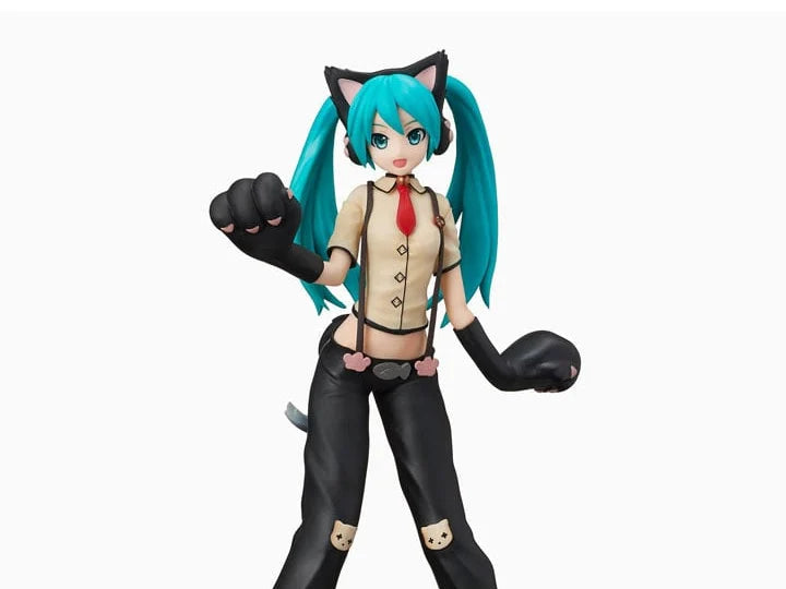 Hatsune Miku Project DIVA Arcade Future Tone Hatsune Miku (Kitty Cat) Super Premium Figure - Sega