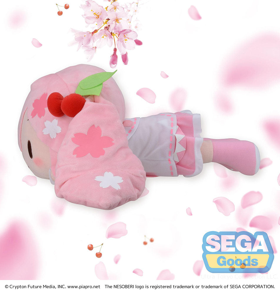 NESOBERI (Lay-Down) "Hatsune Miku Series" SP Plush "Sakura Miku" Random face