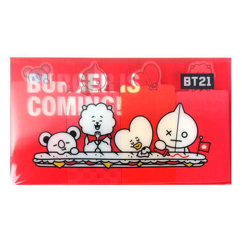 BT21 NEW STYLE STICKY MEMO PAD RED