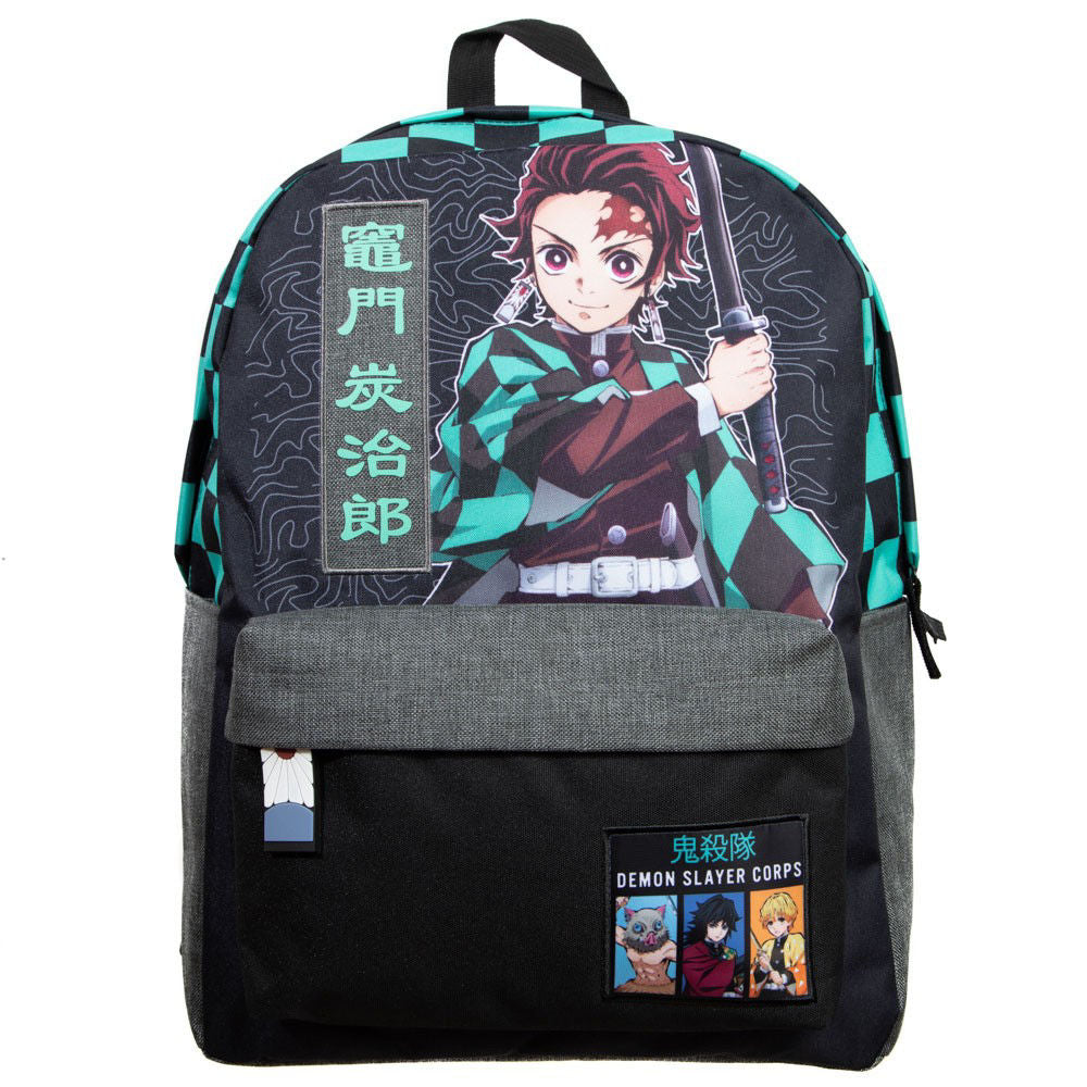 DEMON SLAYER CORPS CHECKER LAPTOP BACKPACK